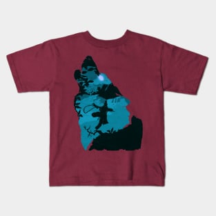 Sekiro - One Armed Wolf (Blue) Kids T-Shirt